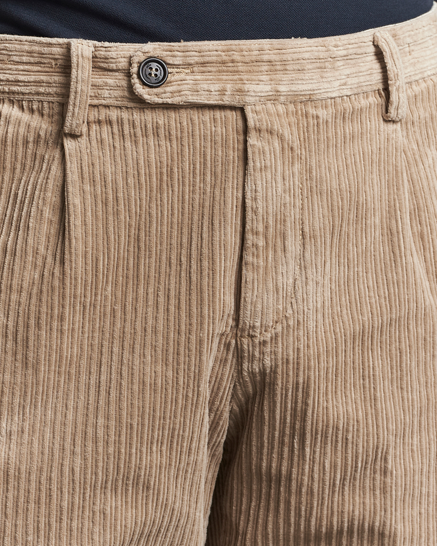 Hombres | Pantalones | Massimo Alba | Ionio Wale Corduroy Trousers Beige