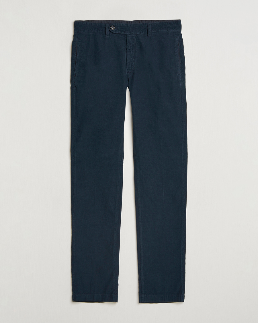 Hombres | Pantalones | Massimo Alba | Baby Corduroy Trousers Navy
