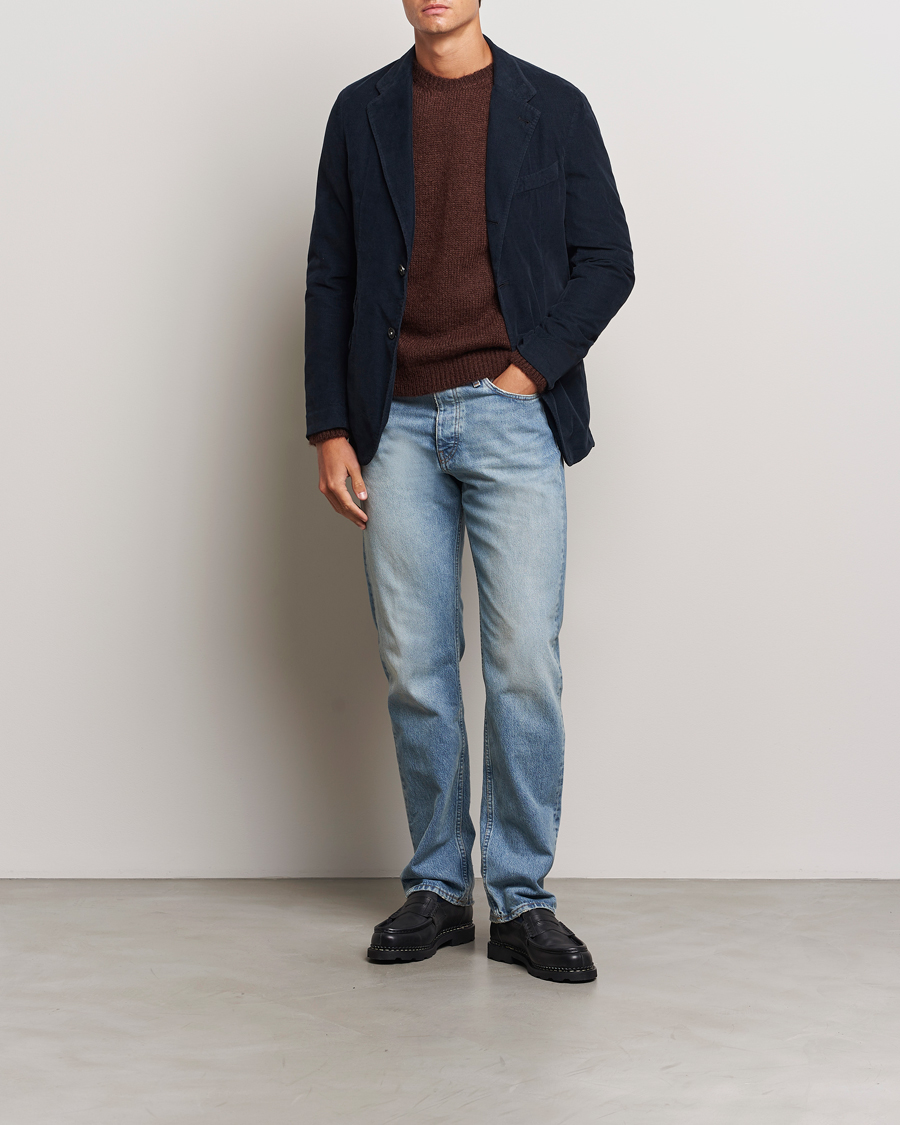 Hombres | Blazers | Massimo Alba | Baby Corduroy Blazer Navy