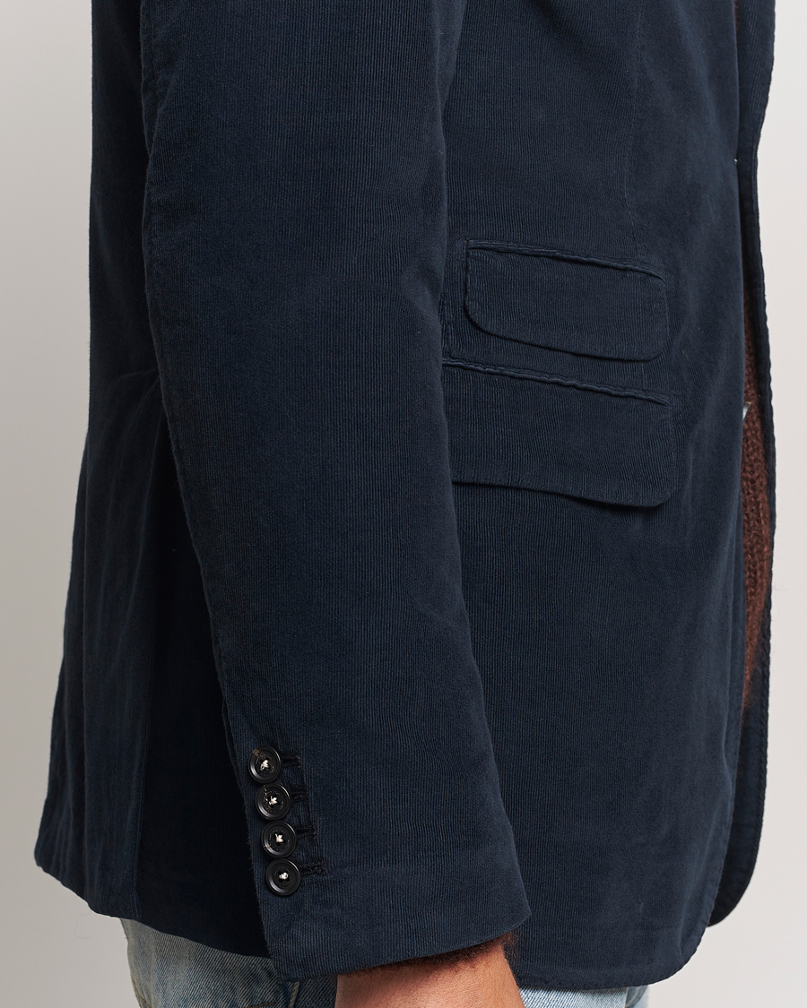 Hombres | Blazers | Massimo Alba | Baby Corduroy Blazer Navy