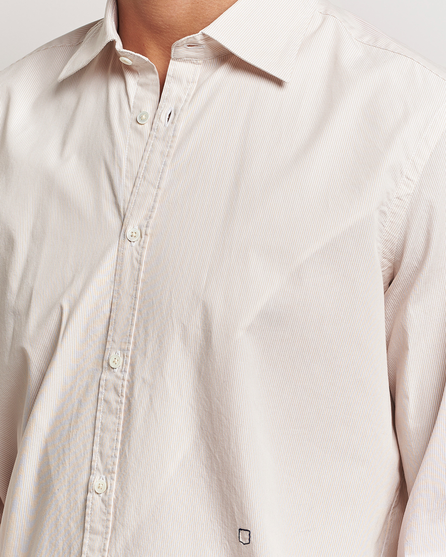 Hombres | Camisas | Massimo Alba | Genova Casual Shirt Beige Stripe