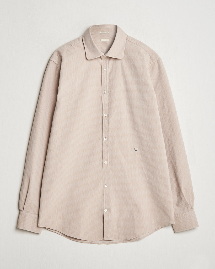 Hombres | Camisas | Massimo Alba | Canary Cotton Voile Casual Shirt Beige