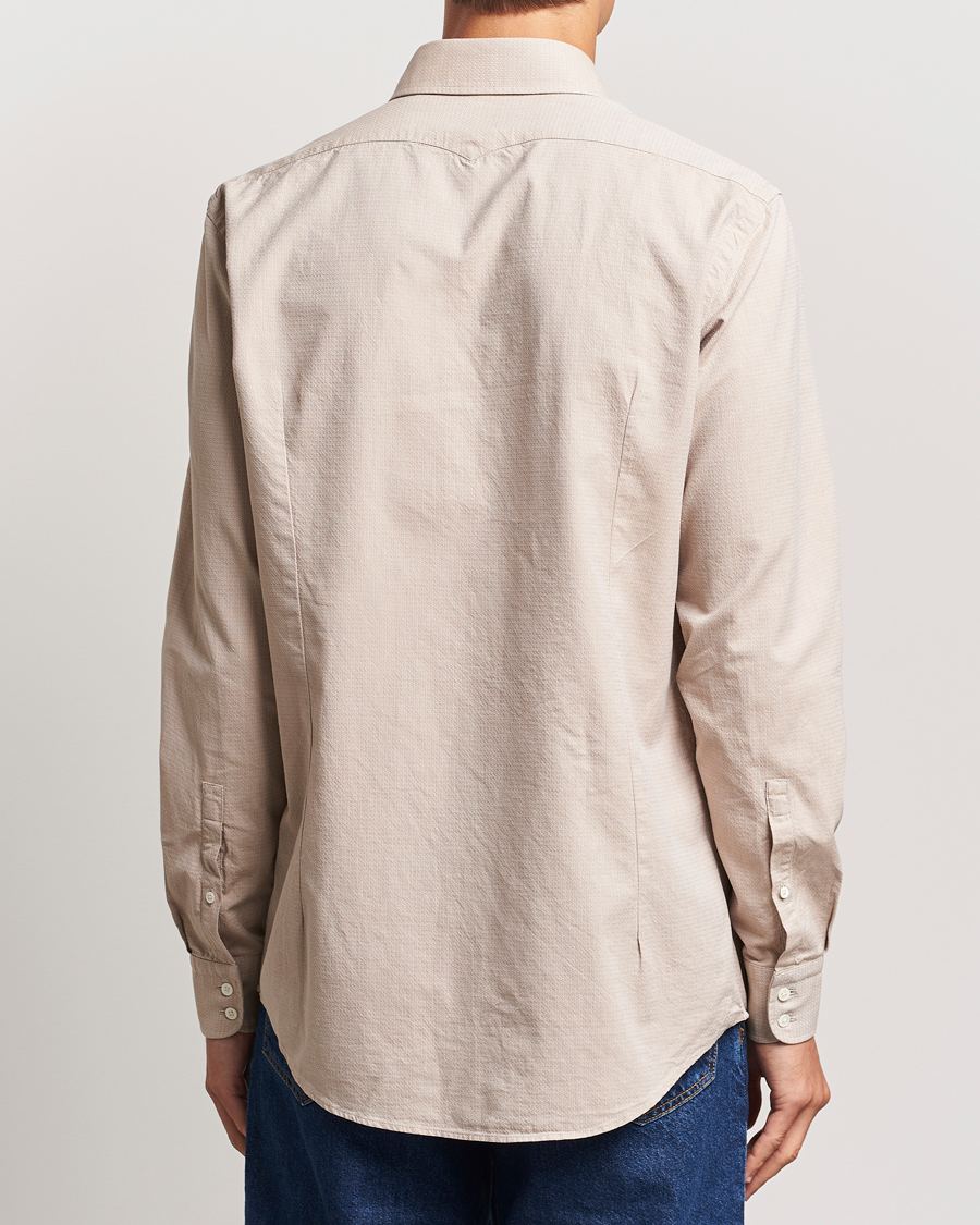 Hombres | Camisas | Massimo Alba | Canary Cotton Voile Casual Shirt Beige