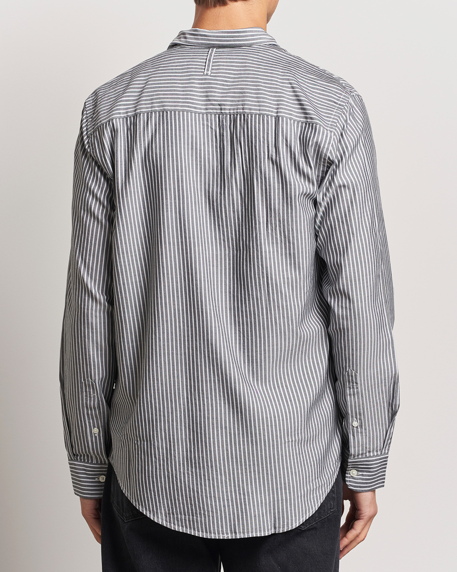 Hombres | Camisas | NN07 | Arne Tencel Striped Shirt Black/White