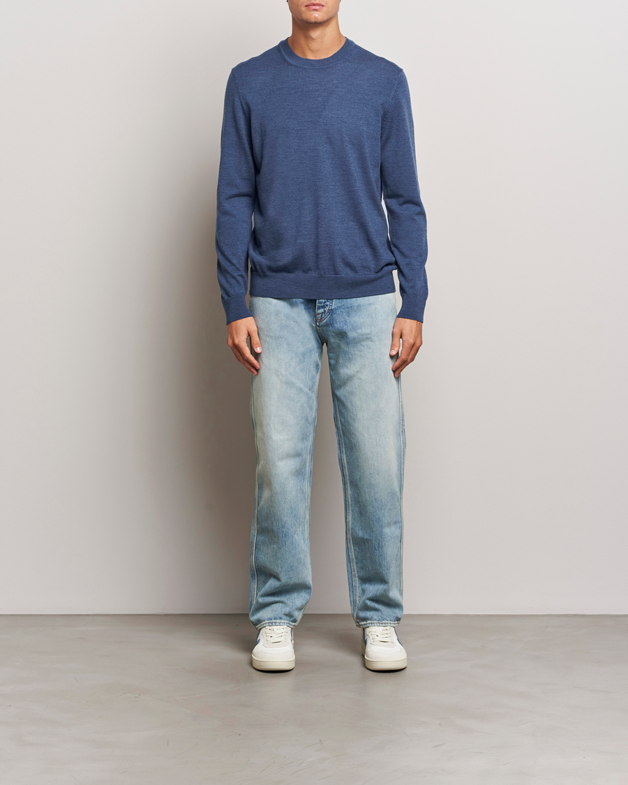 Hombres | Jerséis y prendas de punto | NN07 | Ted Merino Crew Neck Pullover Bearing Sea