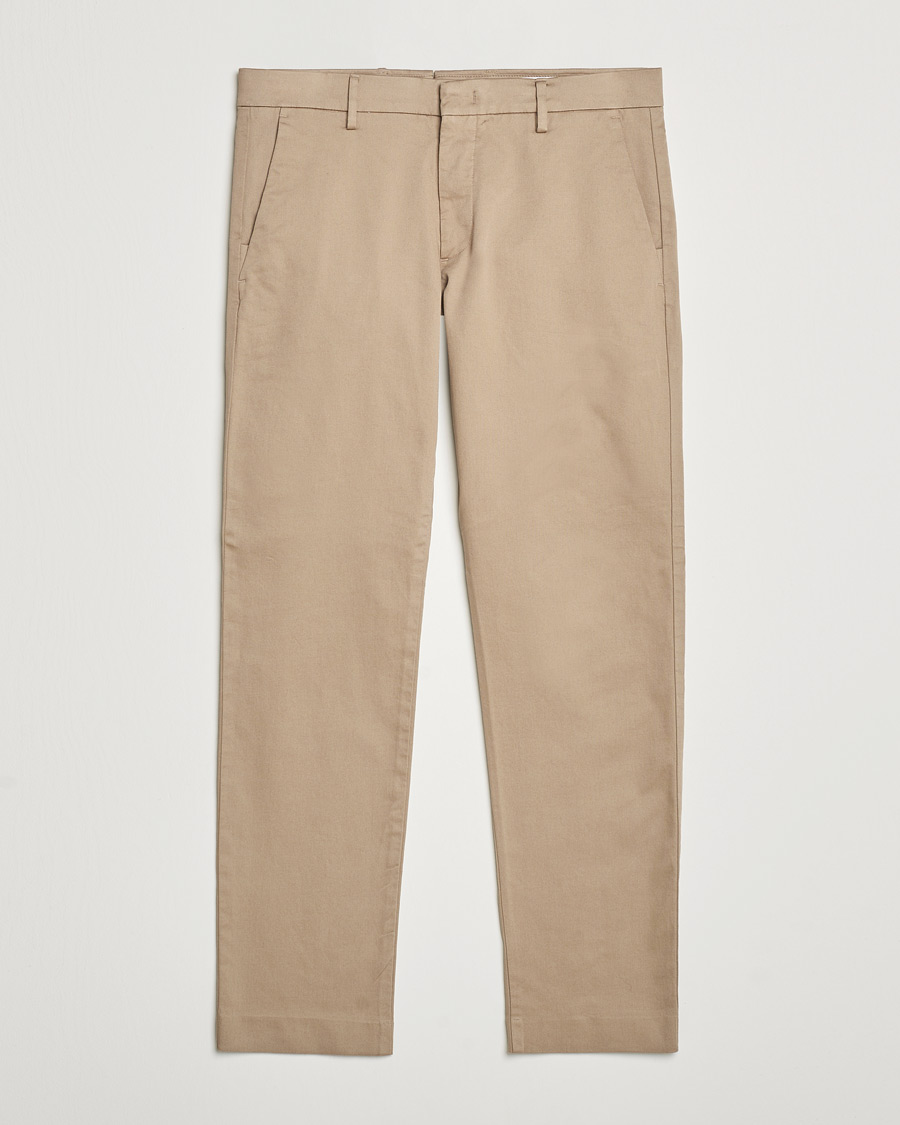 Hombres | Pantalones | NN07 | Theo Regular Fit Stretch Chinos Timber Wolf