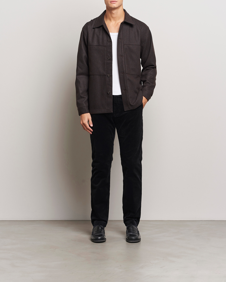 Hombres | Pantalones | NN07 | Theo Regular Fit Corduroy Chinos Black