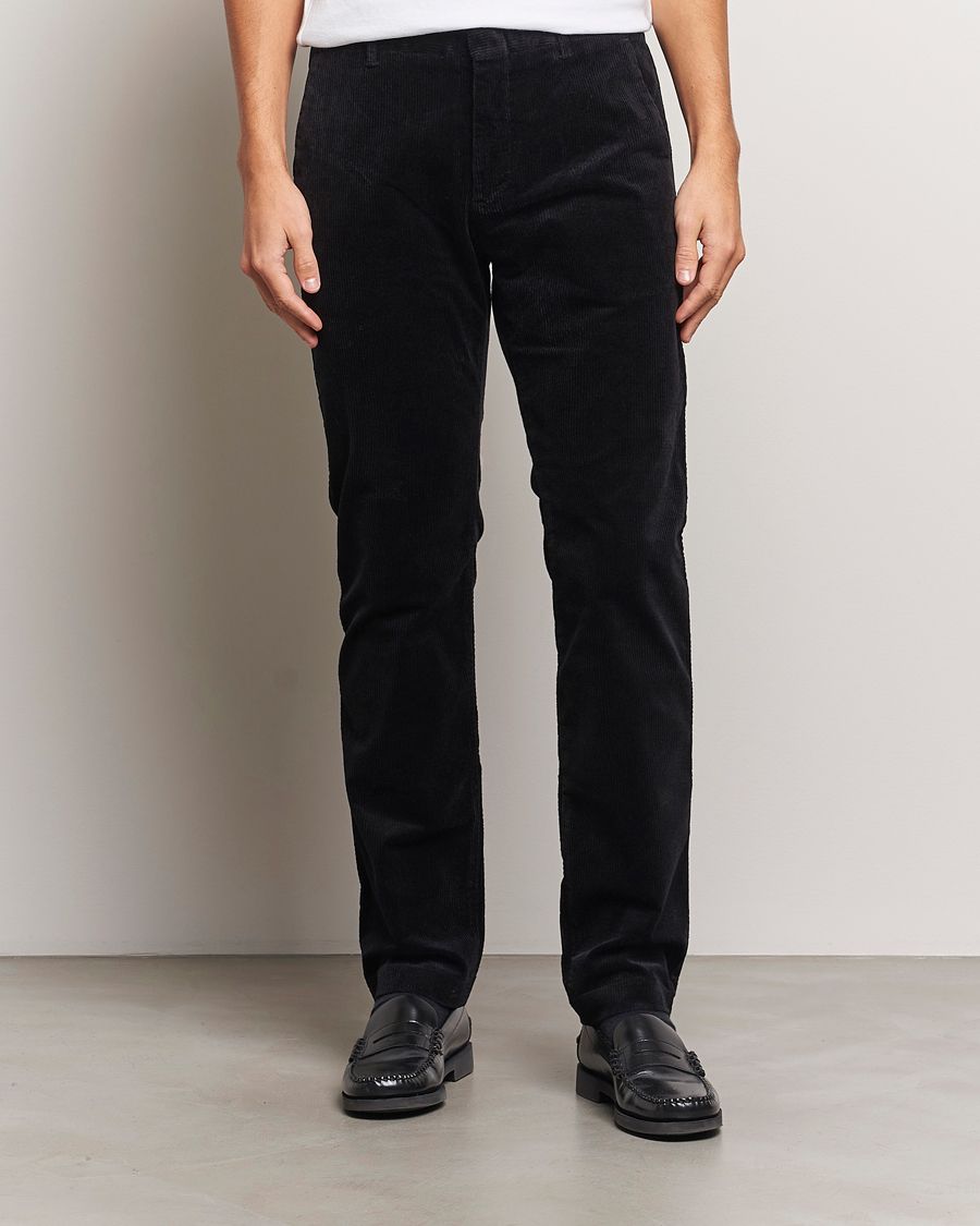 Hombres | Pantalones | NN07 | Theo Regular Fit Corduroy Chinos Black