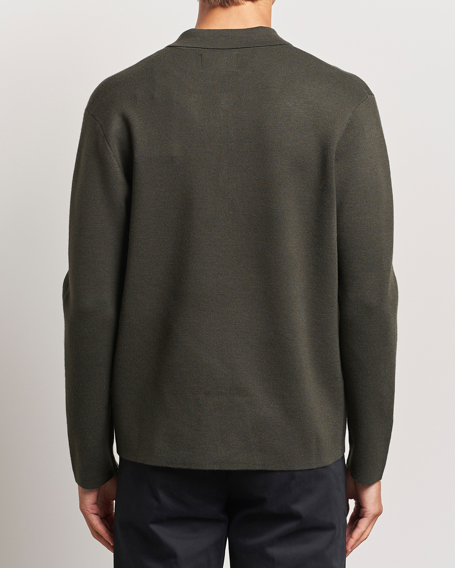 Hombres | Jerséis y prendas de punto | NN07 | Jonas Cotton/Modal Cardigan Dark Army