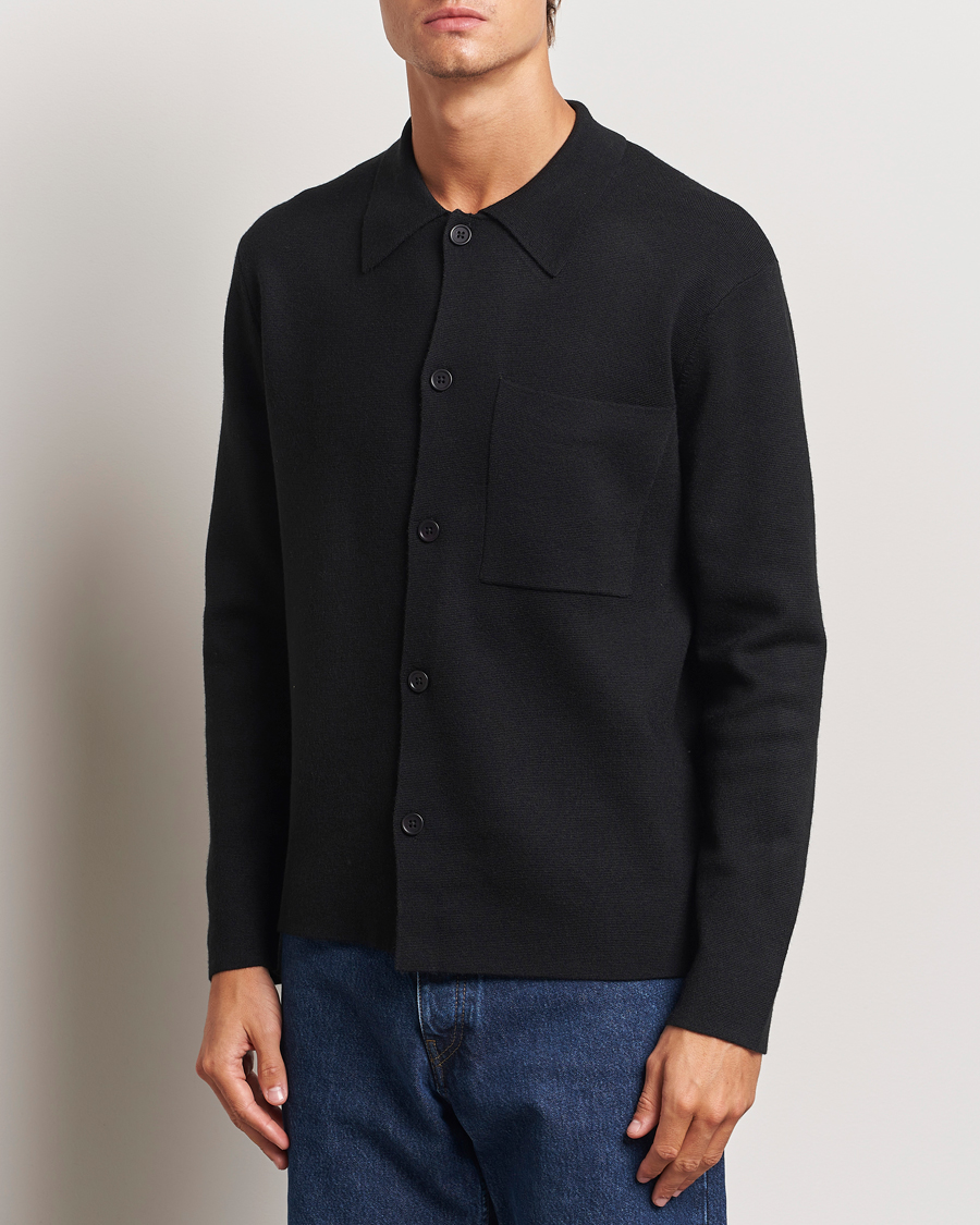 Hombres | Jerséis y prendas de punto | NN07 | Jonas Cotton/Modal Cardigan Black