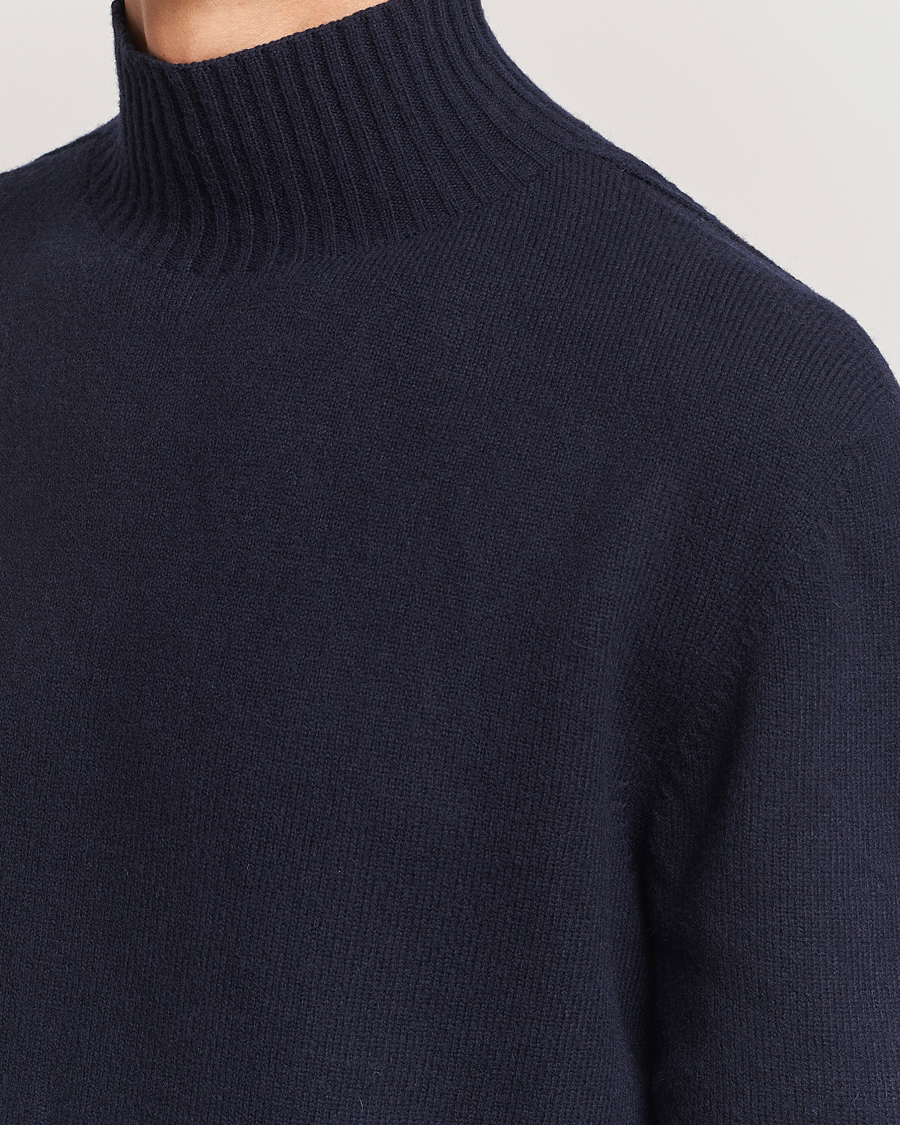 Hombres | Jerséis y prendas de punto | NN07 | Clark Wool Knitted Polo Navy Blue