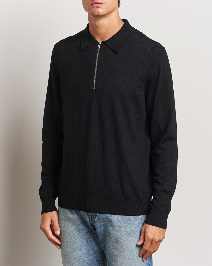 Hombres | Jerséis y prendas de punto | NN07 | Sergio Half Zip Black