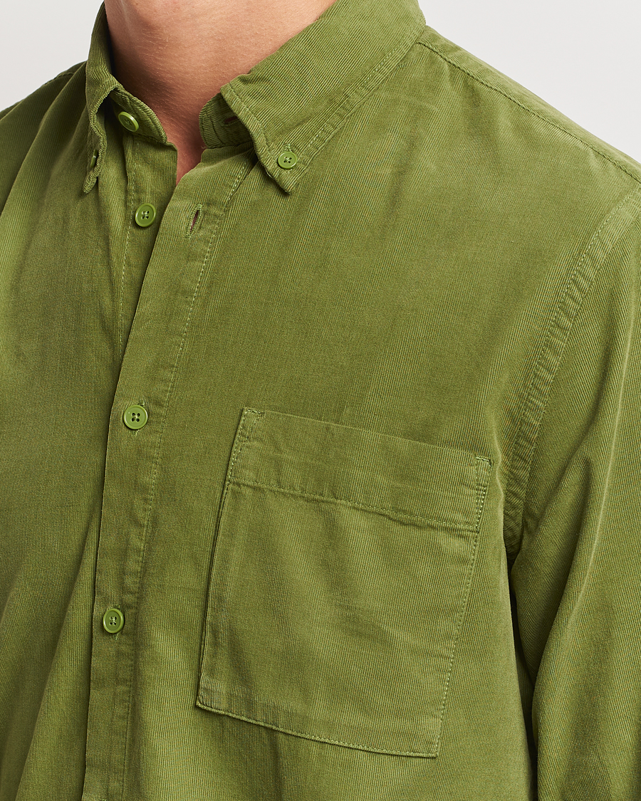 Hombres | Camisas | NN07 | Arne Baby Cord Shirt Cedar Green