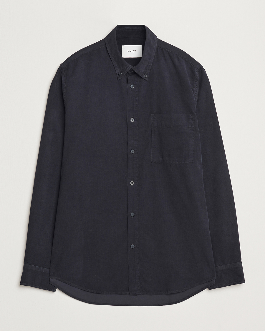 Hombres | Camisas | NN07 | Arne Baby Cord Shirt Black