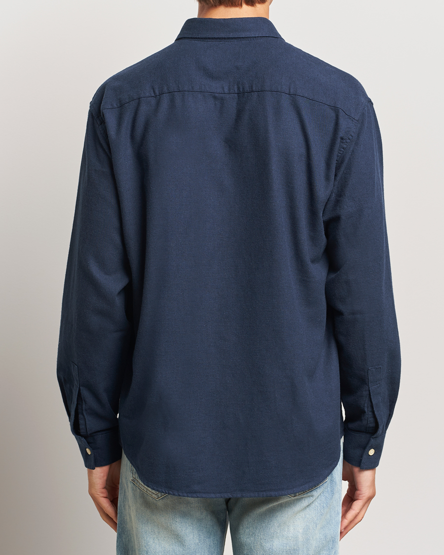 Hombres | Camisas | NN07 | Deon Flannel Checked Shirt Navy Blue