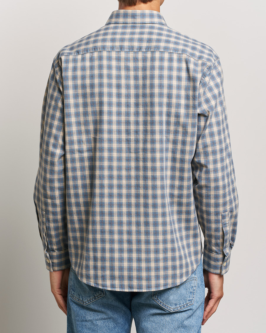 Hombres | Camisas | NN07 | Deon Flannel Checked Shirt Blue