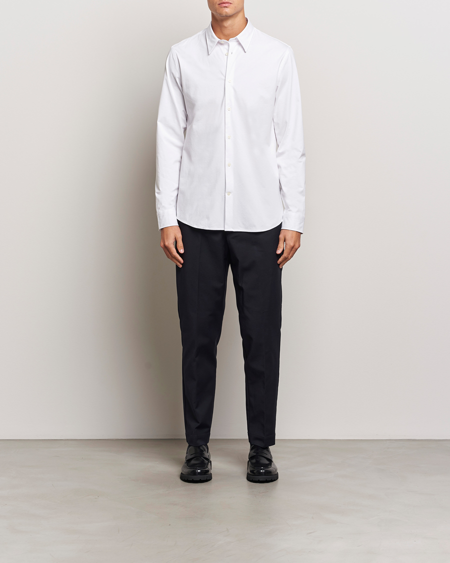 Hombres | Camisas | NN07 | Elian Mercerized Cotton Shirt White