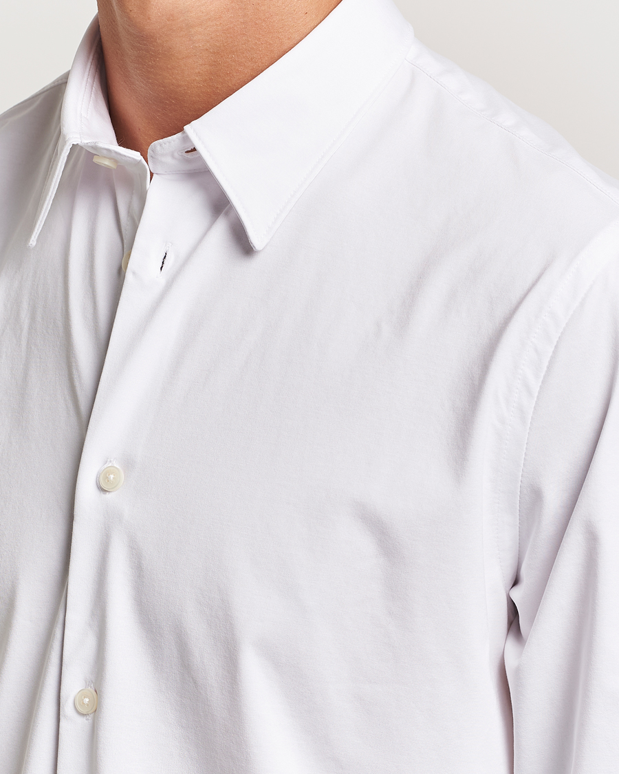 Hombres | Camisas | NN07 | Elian Mercerized Cotton Shirt White