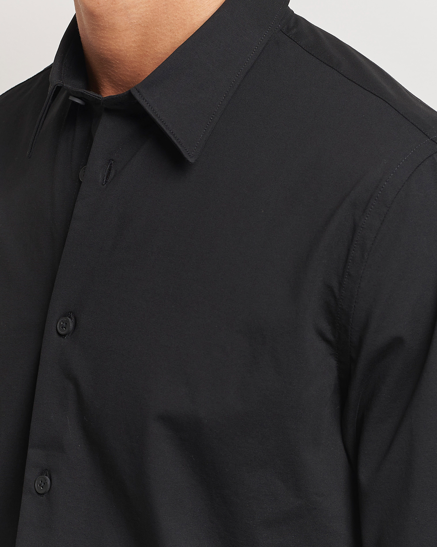 Hombres | Camisas | NN07 | Elian Mercerized Cotton Shirt Black