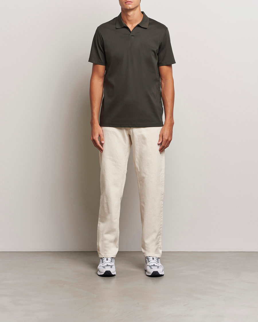 Hombres | Polos | NN07 | Paul Mercerized Polo Dark Army