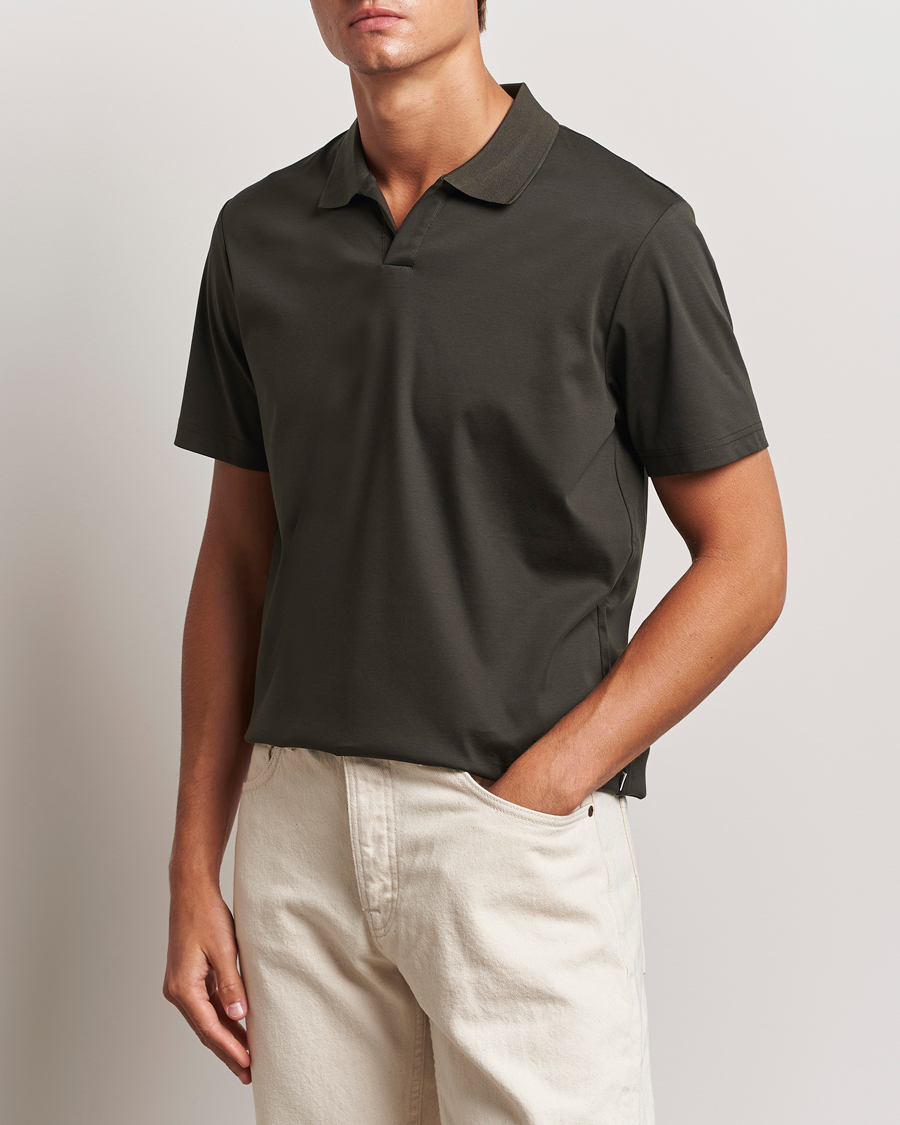 Hombres | Polos | NN07 | Paul Mercerized Polo Dark Army