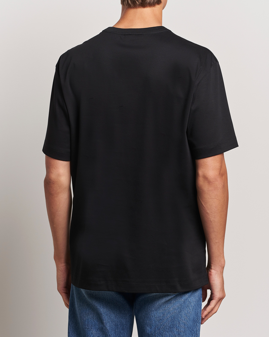 Hombres | Camisetas | NN07 | Nat Logo Mercerized Crew Neck T-Shirt Black