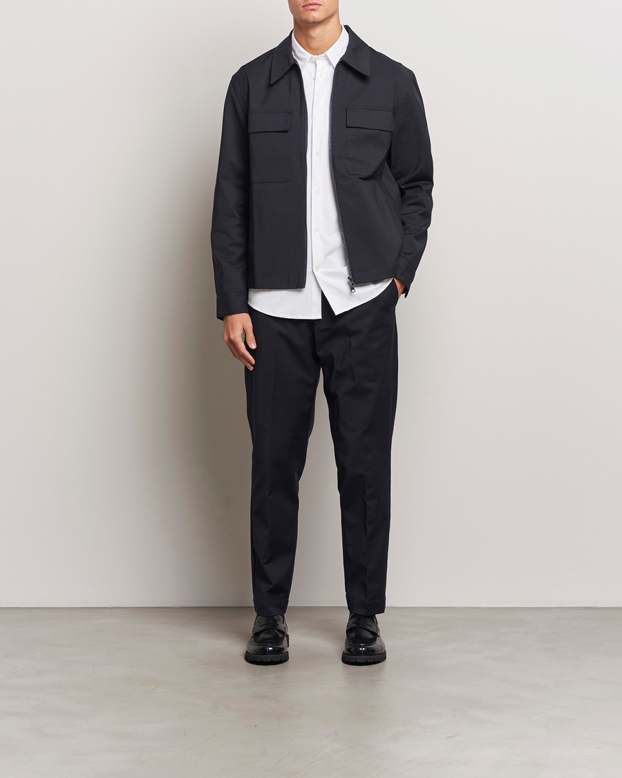 Hombres | Camisas | NN07 | Alban Overshirt Navy Blue