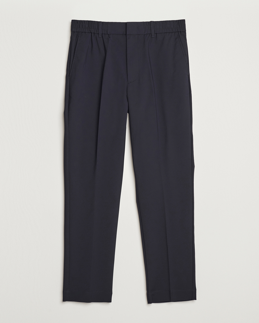 Hombres | Pantalones | NN07 | Billie Drawstring Trousers Navy Blue