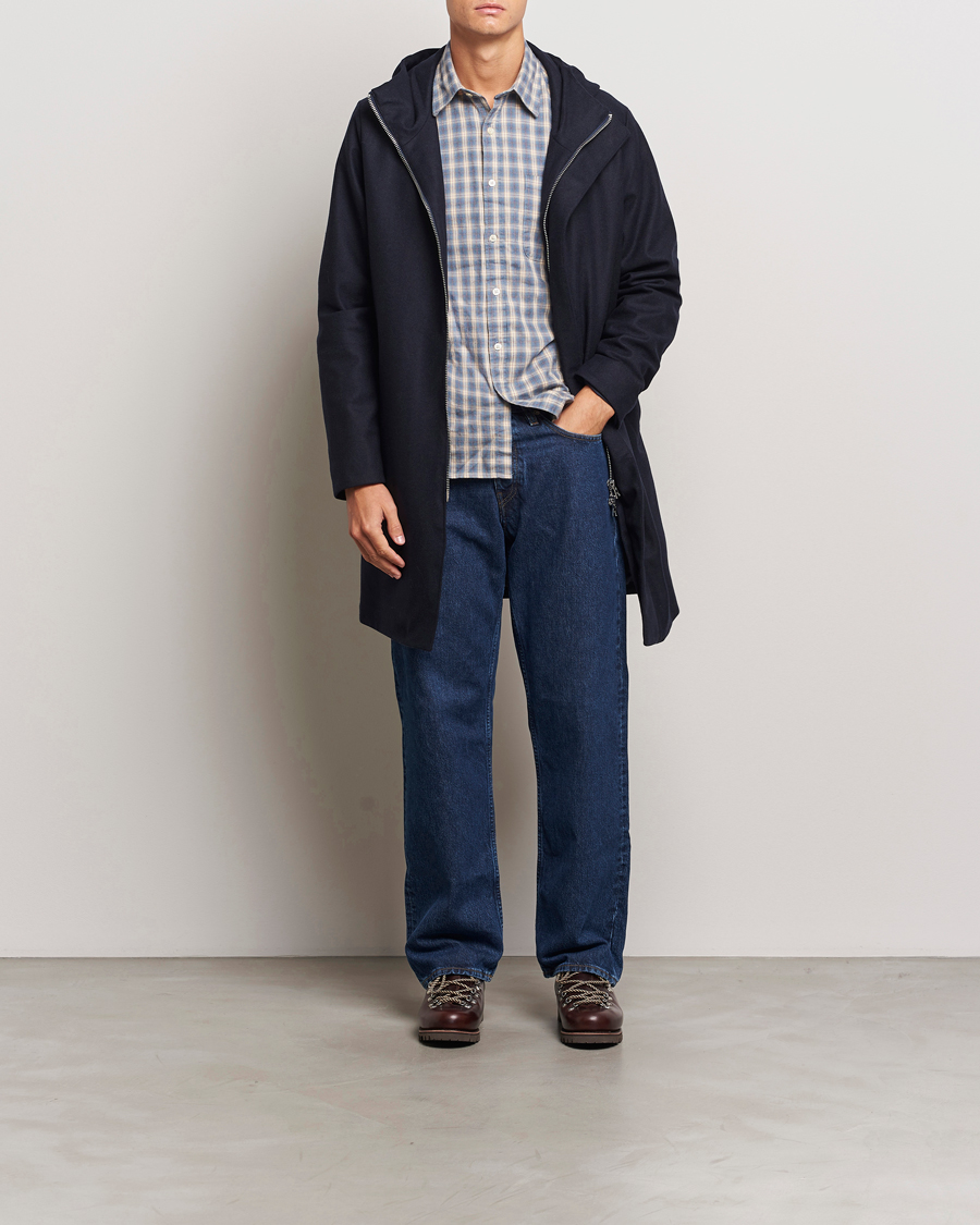 Hombres | Abrigos y chaquetas | NN07 | Knox Hooded Coat Navy Blue