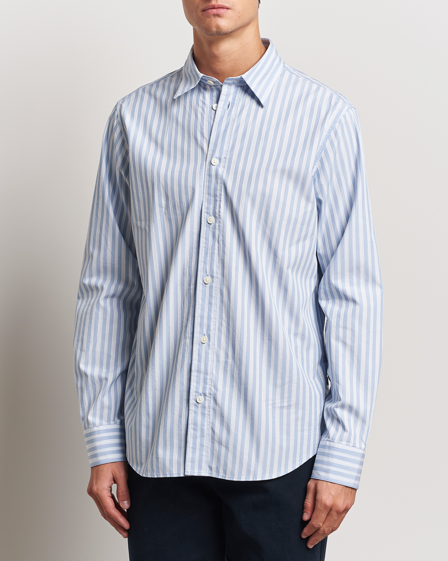 Hombres | Camisas | NN07 | Colby Poplin Striped Shirt Blue/White