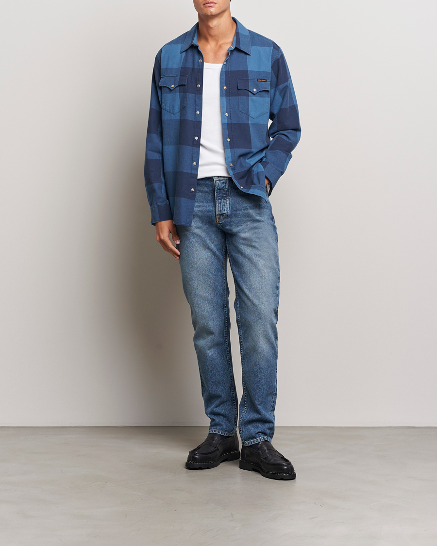 Hombres | Pantalones | Nudie Jeans | Steady Eddie II Jeans Blue Haze