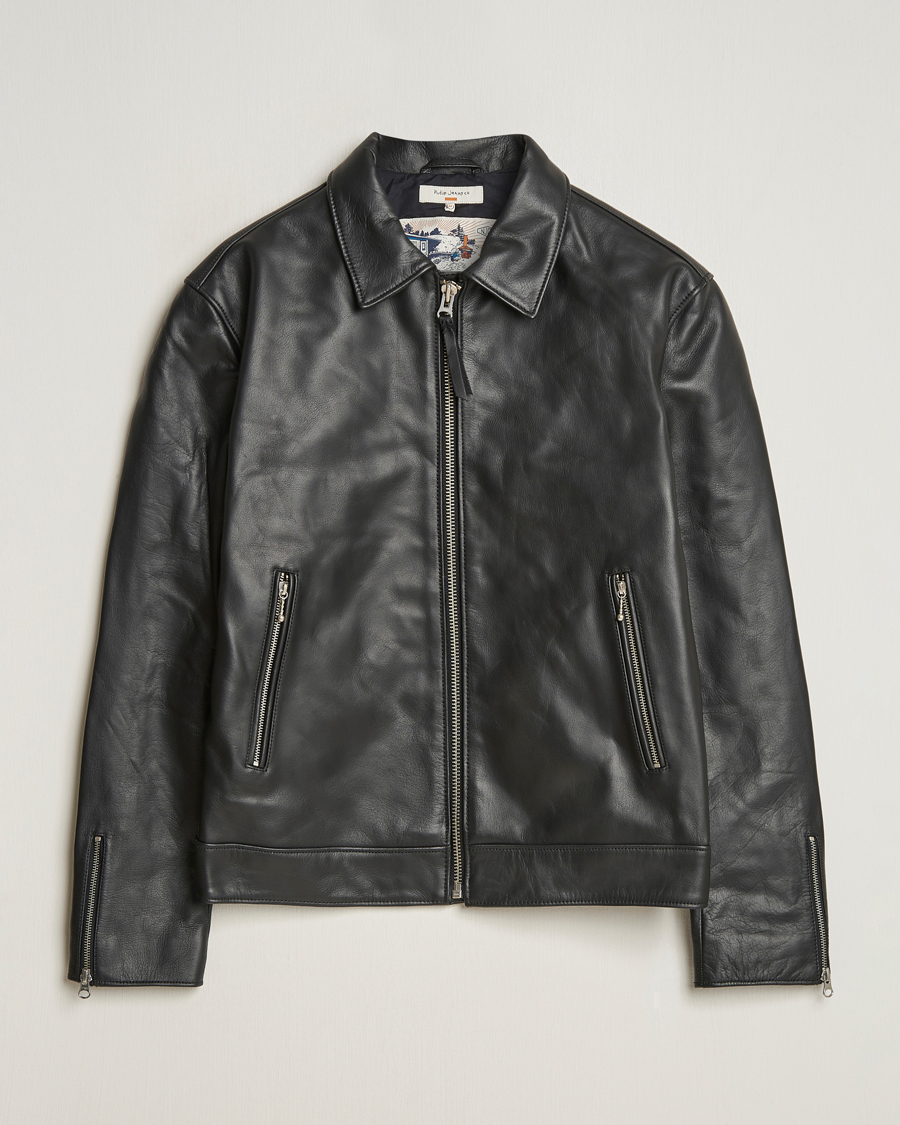 Hombres | Abrigos y chaquetas | Nudie Jeans | Eddy Rider Leather Jacket Black