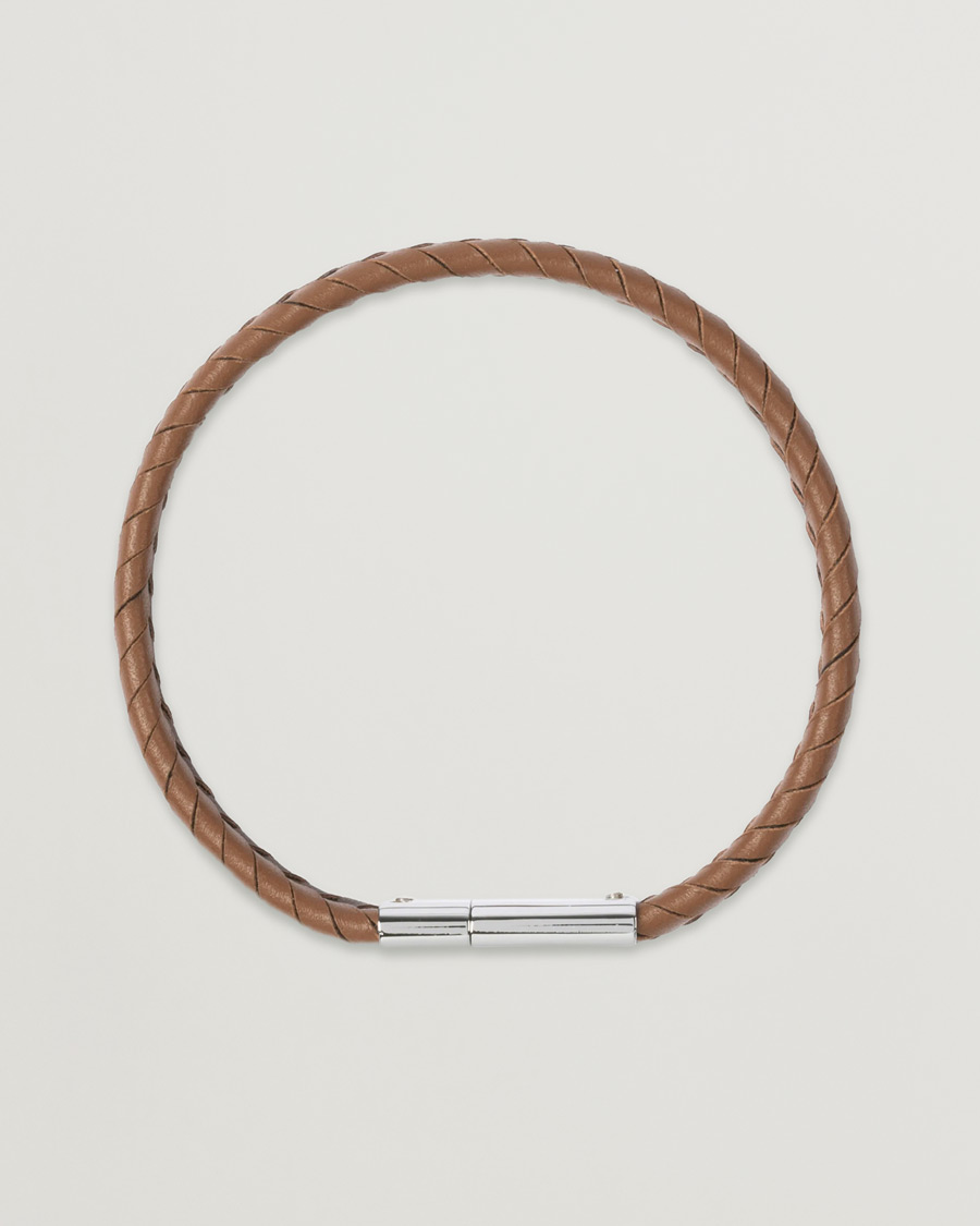 Hombres | Paul Smith Two Tone Leather Bracelet Brown | Paul Smith | Two Tone Leather Bracelet Brown