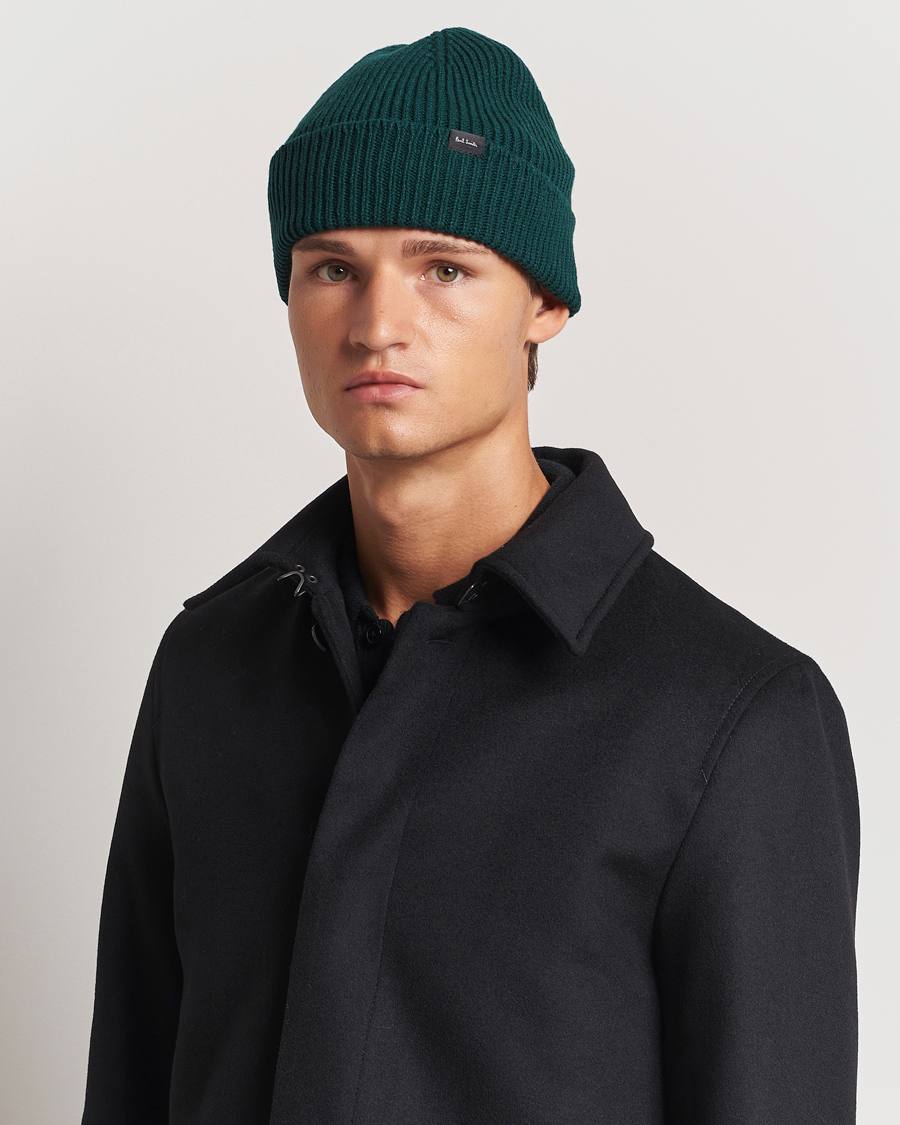 Hombres | Paul Smith Cashmere Beanie Green | Paul Smith | Cashmere Beanie Green