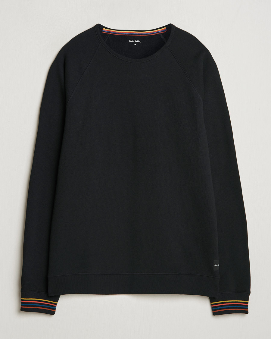 Hombres | Jerséis y prendas de punto | Paul Smith | Artist Rib Crew Neck Sweatshirt Black