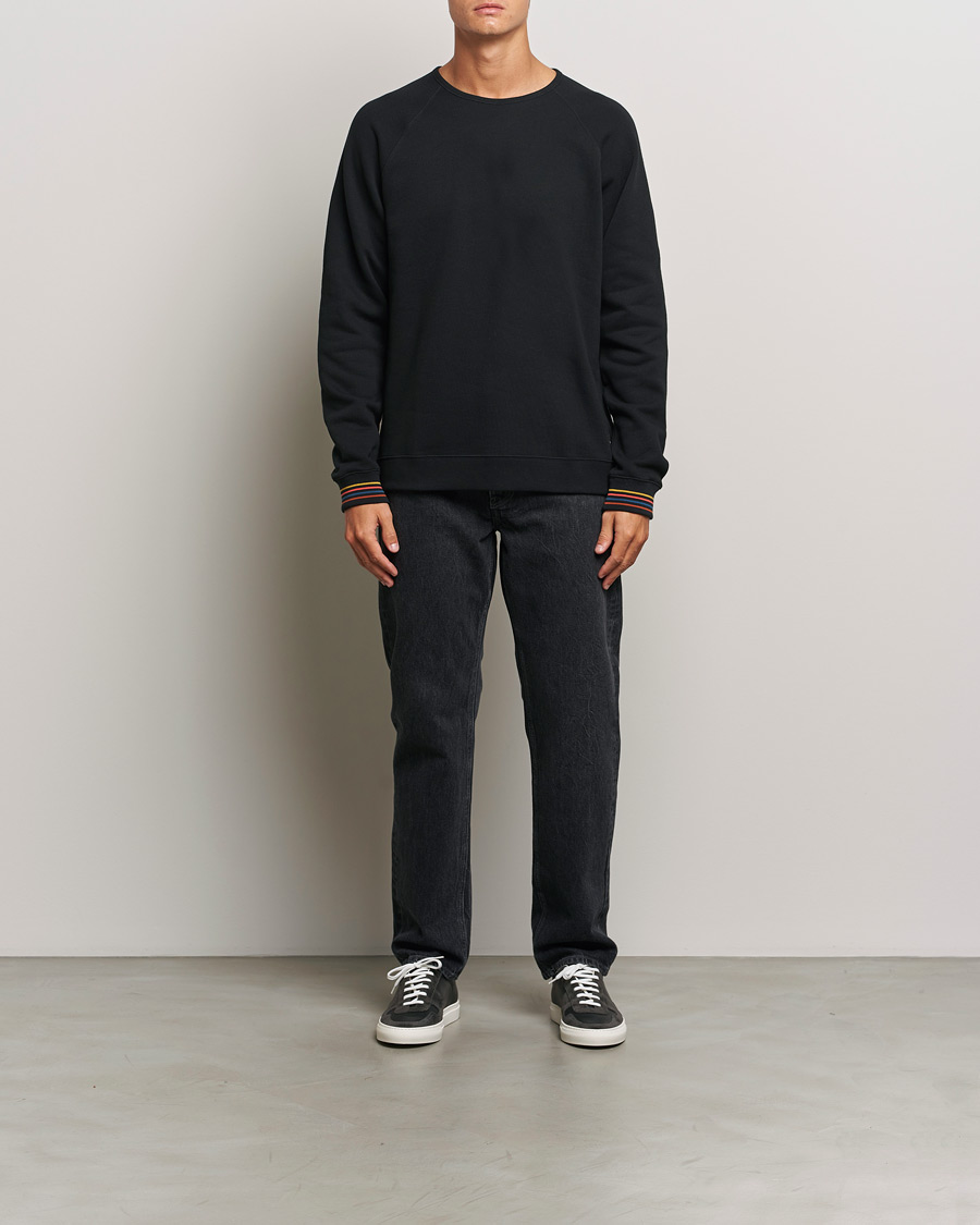 Hombres | Jerséis y prendas de punto | Paul Smith | Artist Rib Crew Neck Sweatshirt Black