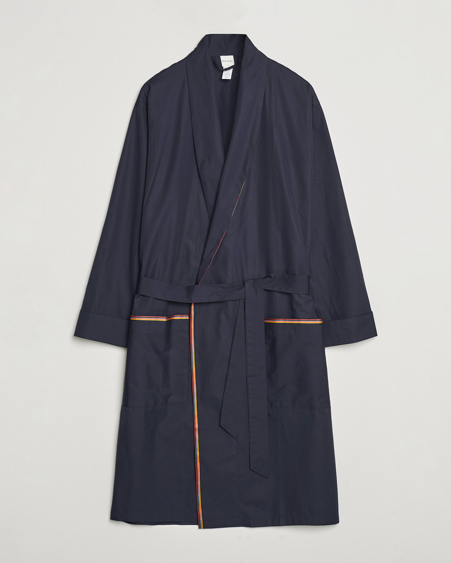 Hombres | Pijamas y batas | Paul Smith | Stripe Cotton Gown Navy