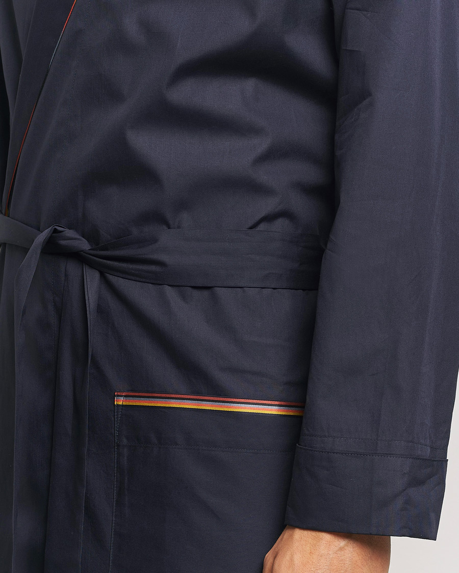 Hombres | Pijamas y batas | Paul Smith | Stripe Cotton Gown Navy