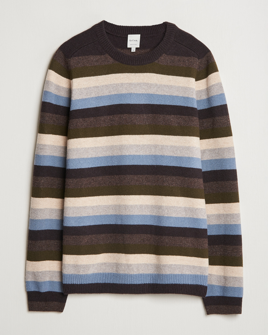 Hombres | Jerséis y prendas de punto | Paul Smith | Striped Lambswool Knitted Sweater Multi