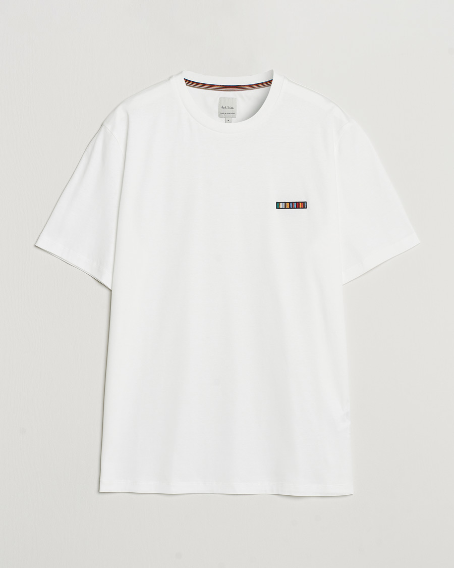 Hombres | Camisetas | Paul Smith | Embroidery Crew Neck T-Shirt White