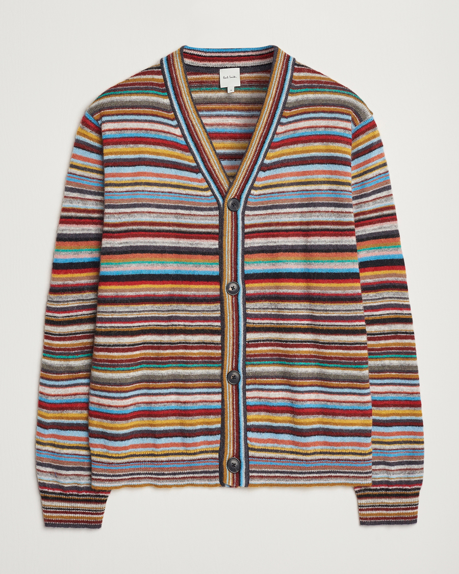Hombres | Jerséis y prendas de punto | Paul Smith | Striped Wool Cardigan Multi