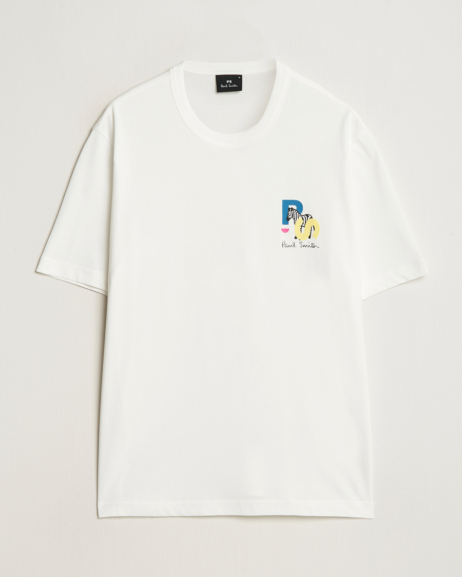 Hombres | Camisetas | PS Paul Smith | PS Zebra Crew Neck T-Shirt White