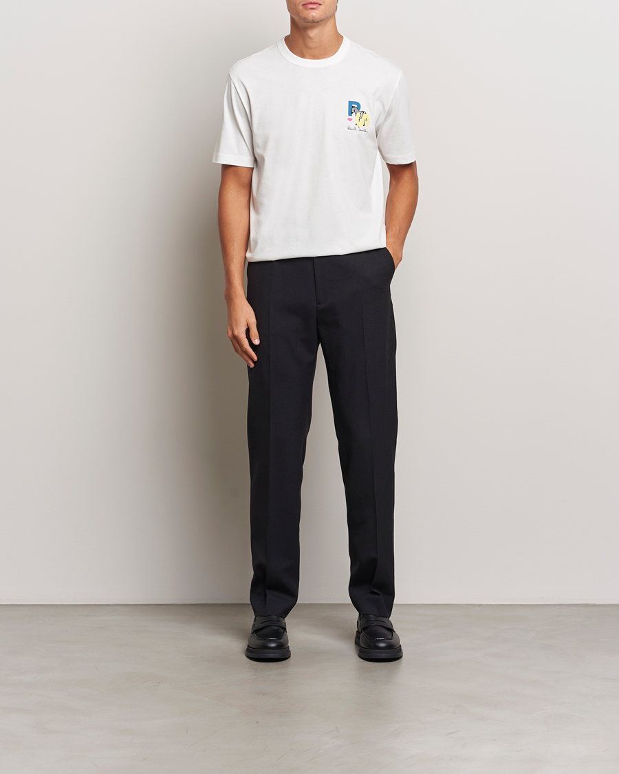 Hombres | Camisetas | PS Paul Smith | PS Zebra Crew Neck T-Shirt White