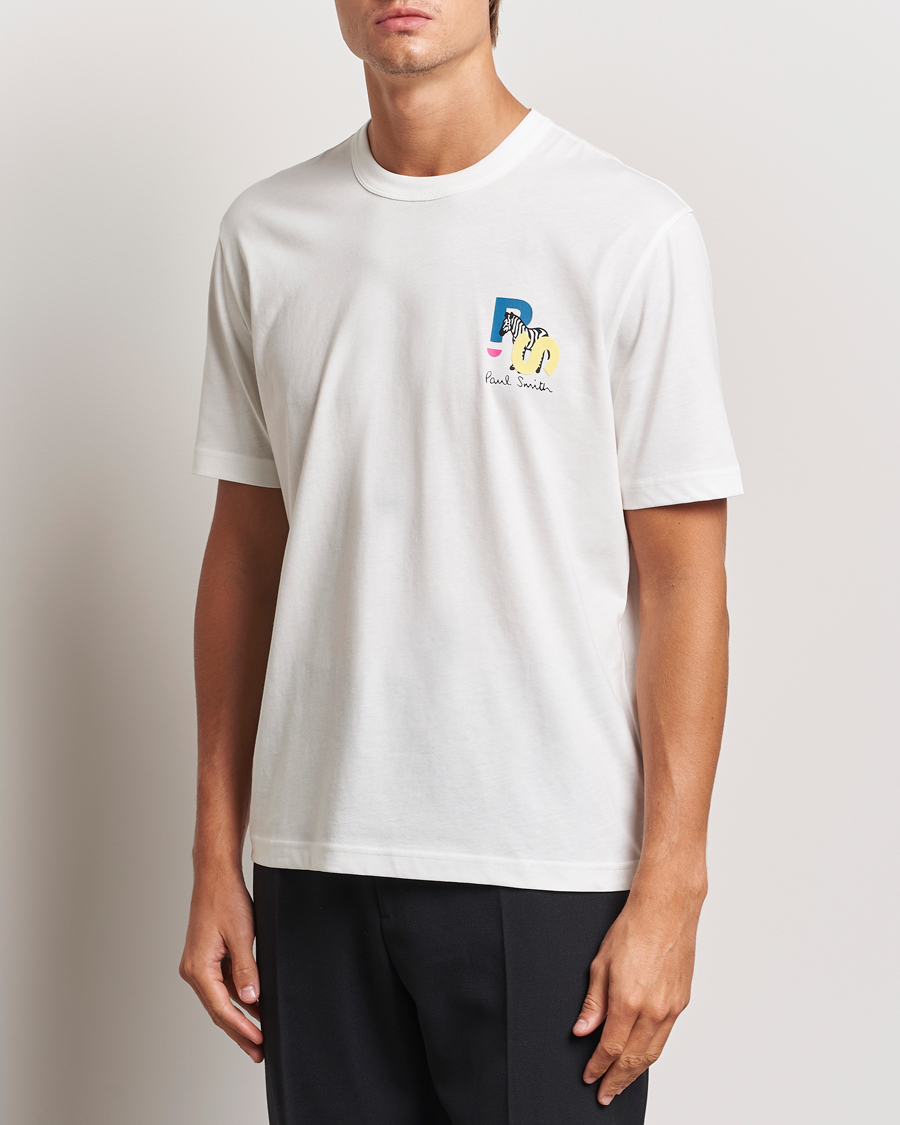 Hombres | Camisetas | PS Paul Smith | PS Zebra Crew Neck T-Shirt White