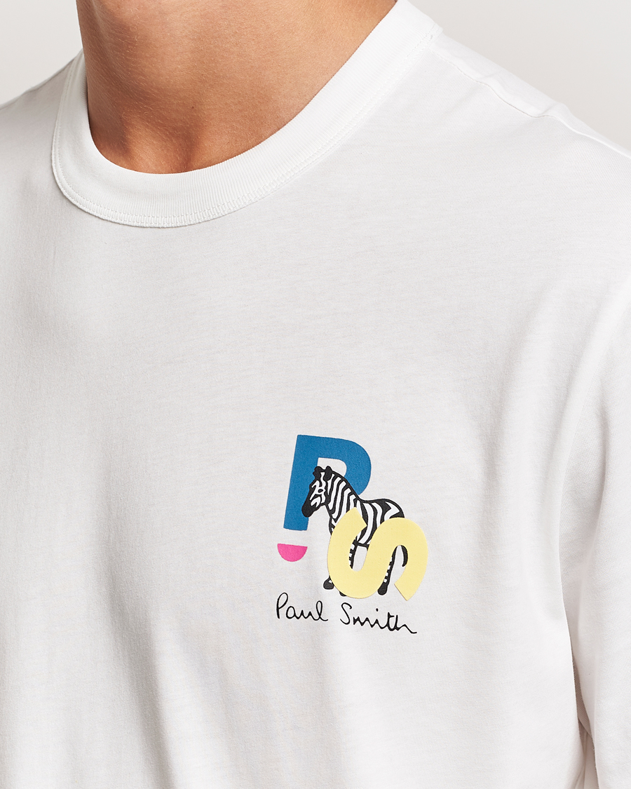 Hombres | Camisetas | PS Paul Smith | PS Zebra Crew Neck T-Shirt White