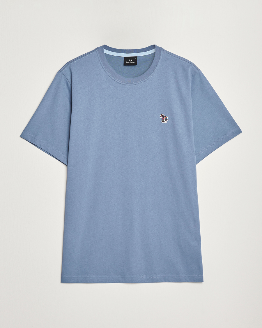 Hombres | Camisetas | PS Paul Smith | Organic Cotton Zebra T-Shirt Blue