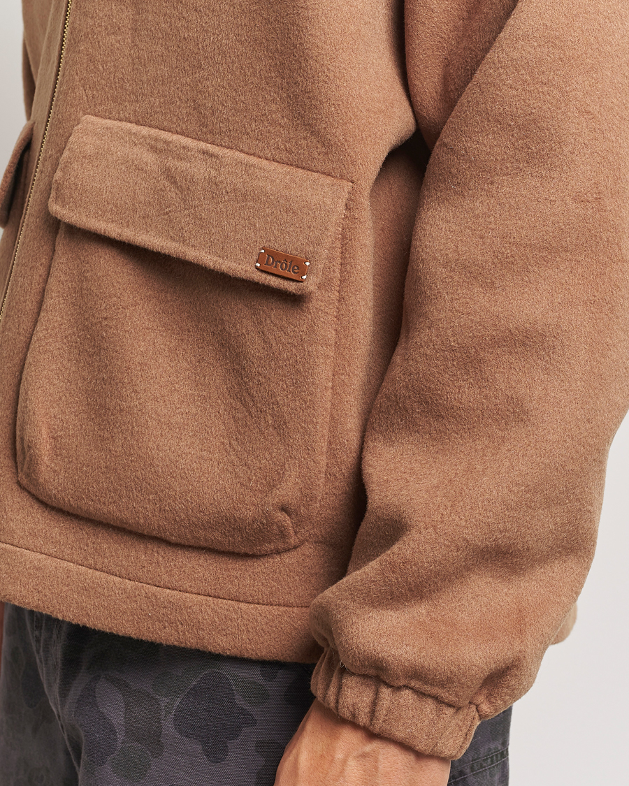 Hombres | Abrigos y chaquetas | Drôle de Monsieur | La Veste Capuche Wool Camel