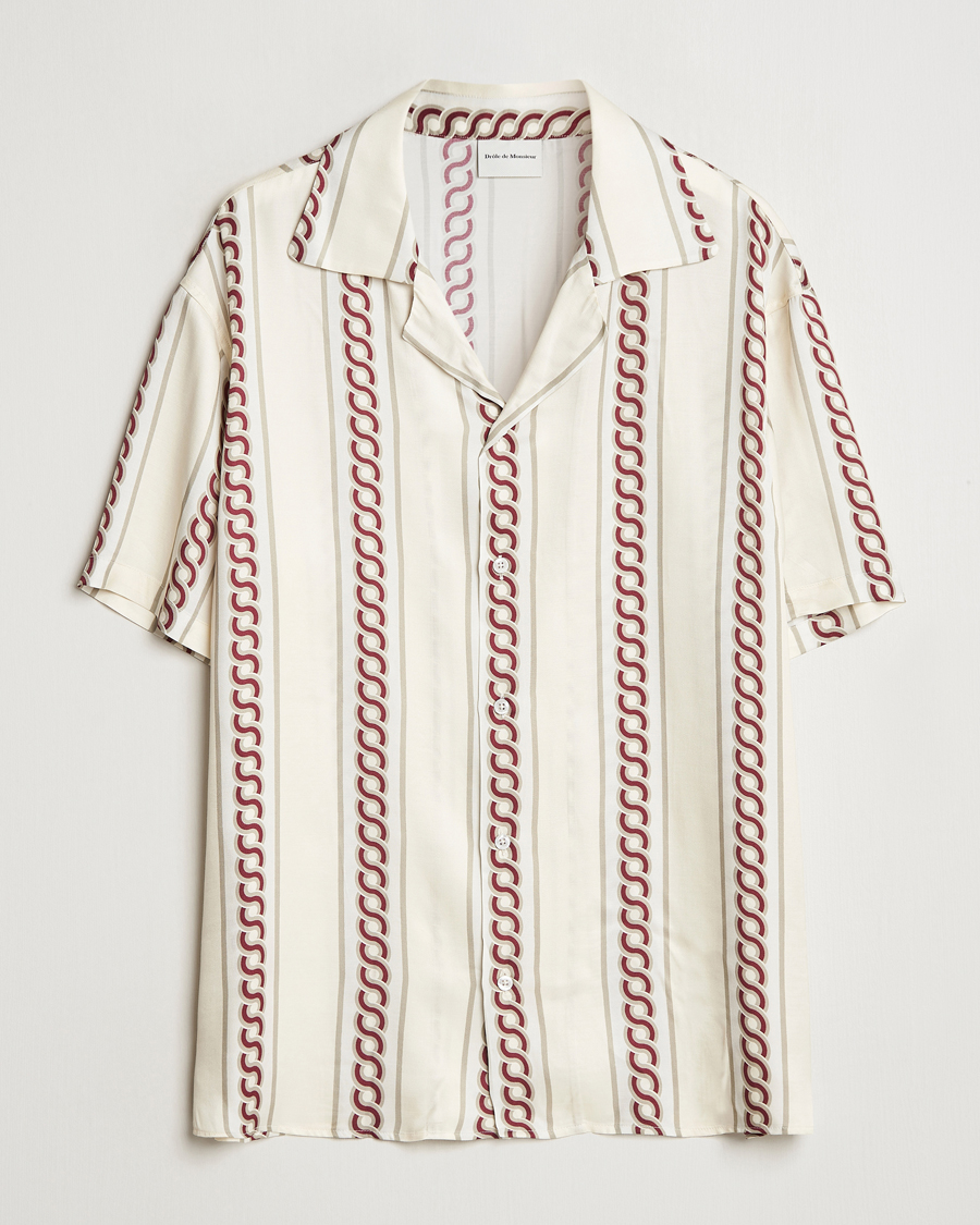 Hombres | Camisas | Drôle de Monsieur | Link Cuban Shirt Ecru