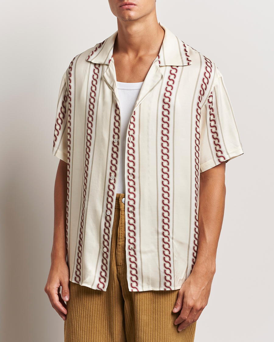 Hombres | Camisas | Drôle de Monsieur | Link Cuban Shirt Ecru