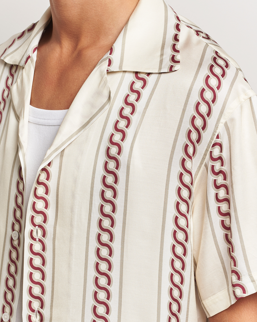 Hombres | Camisas | Drôle de Monsieur | Link Cuban Shirt Ecru